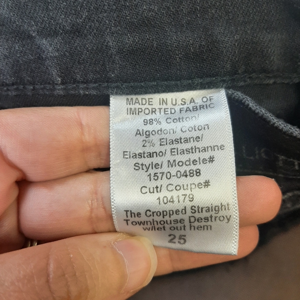 Current Elliott cropped straight townhouse jeans - Picture 10 of 11